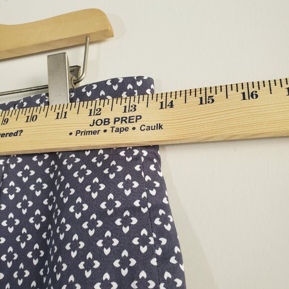 AJ Andrea Jovine Women's Pencil Skirt 4 Navy Blue Floral Business Casual - Picture 8 of 10